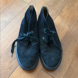 Ralph Lauren Black Chukka Boots Suede Ankle-High
